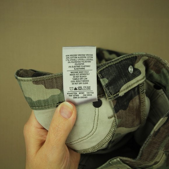 Hudson Barbara High Waist Super Skinny Ankle Jeans Women's Sz 24 Camouflage NWT - Picture 10 of 12